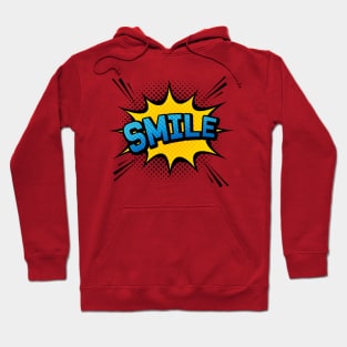 Smile - Comic Book Style Positive Message Gift Hoodie